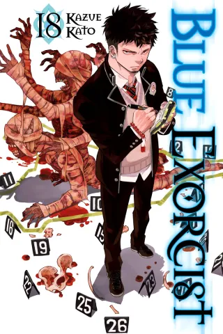 Cover of Blue Exorcist volume 18, English edition