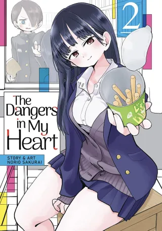 Cover of The Dangers in My Heart volume 2, English edition