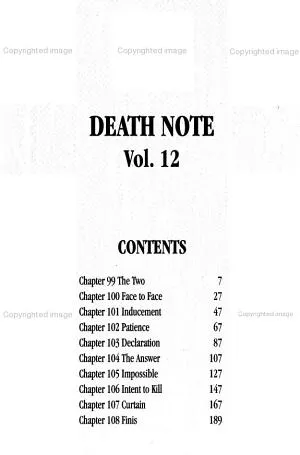 Cover of Death Note volume 12, English edition