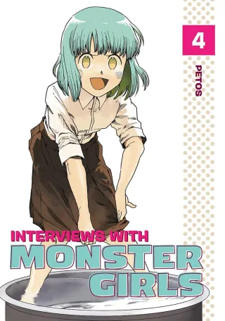 Cover of Interviews with Monster Girls volume 4, English edition