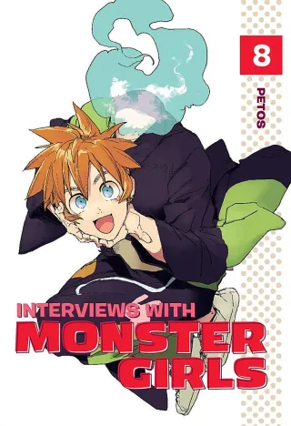 Cover of Interviews with Monster Girls volume 8, English edition