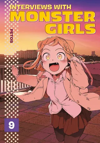 Cover of Interviews with Monster Girls volume 9, English edition