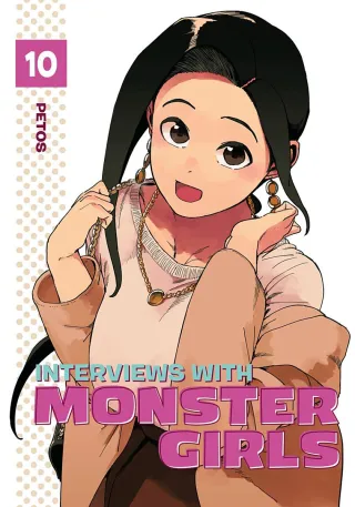 Cover of Interviews with Monster Girls volume 10, English edition