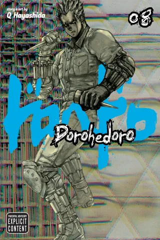 Cover of Dorohedoro volume 8, English edition