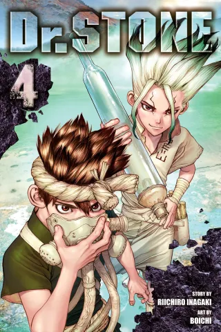 Cover of Dr. STONE volume 4, English edition