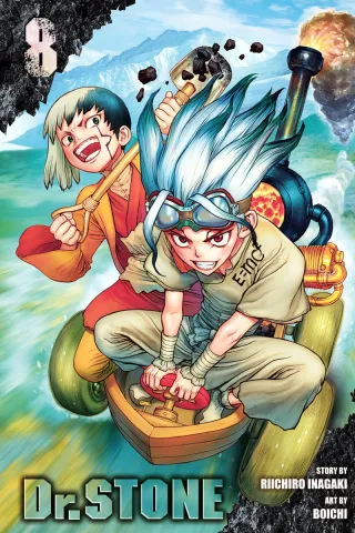 Cover of Dr. STONE volume 8, English edition