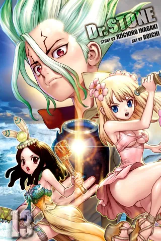 Cover of Dr. STONE volume 13, English edition