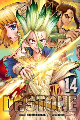 Cover of Dr. STONE volume 14, English edition