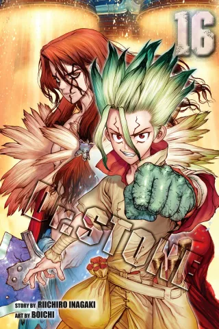Cover of Dr. STONE volume 16, English edition