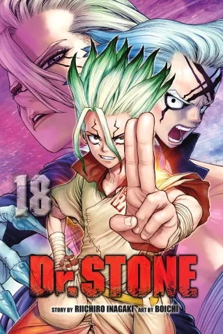 Cover of Dr. STONE volume 18, English edition