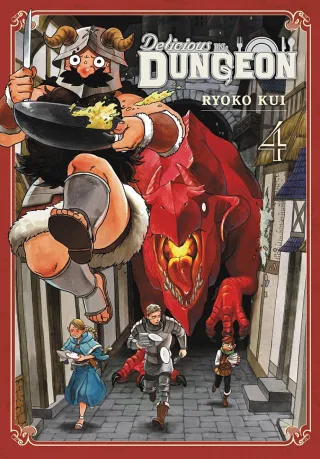 Cover of Delicious in Dungeon volume 4, English edition