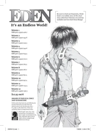 Cover of Eden: It's an Endless World! volume 12, English edition