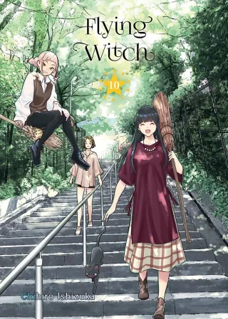 Cover of Flying Witch volume 10, English edition