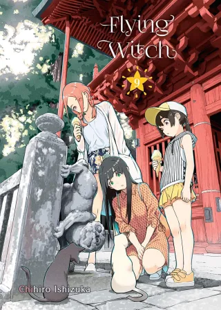 Cover of Flying Witch volume 9, English edition