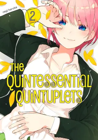 Cover of The Quintessential Quintuplets volume 2, English edition