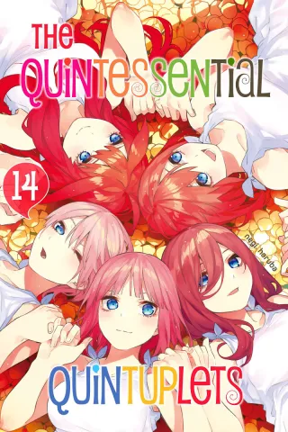 Cover of The Quintessential Quintuplets volume 14, English edition