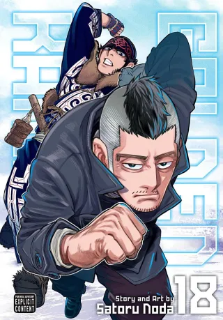 Cover of Golden Kamuy volume 18, English edition
