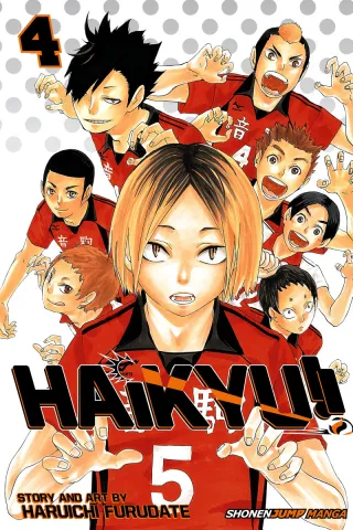 Cover of Haikyu!! volume 4, English edition