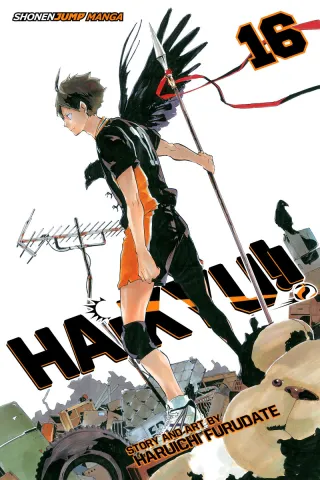 Cover of Haikyu!! volume 16, English edition