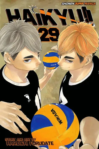Cover of Haikyu!! volume 29, English edition