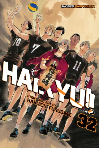 Cover of Haikyu!! volume 32, English edition