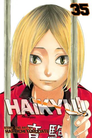 Cover of Haikyu!! volume 35, English edition