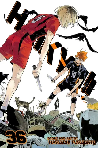 Cover of Haikyu!! volume 36, English edition
