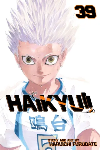 Cover of Haikyu!! volume 39, English edition