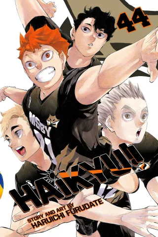 Cover of Haikyu!! volume 44, English edition
