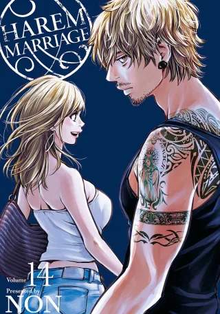 Cover of Harem Marriage volume 14, English edition