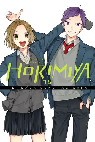 Cover of Horimiya volume 15, English edition