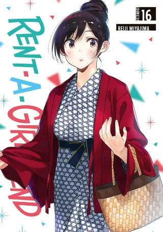 Cover of Rent-A-Girlfriend volume 16, English edition