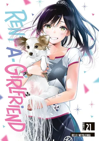 Cover of Rent-A-Girlfriend volume 21, English edition