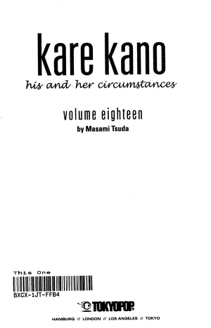 Cover of Kare Kano: His and Her Circumstances volume 18, English edition