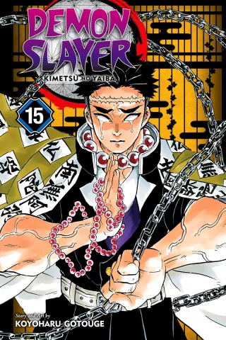 Cover of Demon Slayer: Kimetsu no Yaiba volume 15, English edition