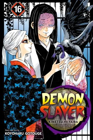 Cover of Demon Slayer: Kimetsu no Yaiba volume 16, English edition