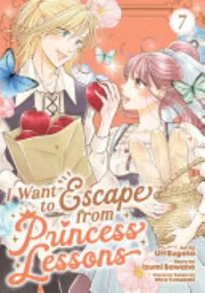 Cover of I Want to Escape from Princess Lessons volume 7, English edition