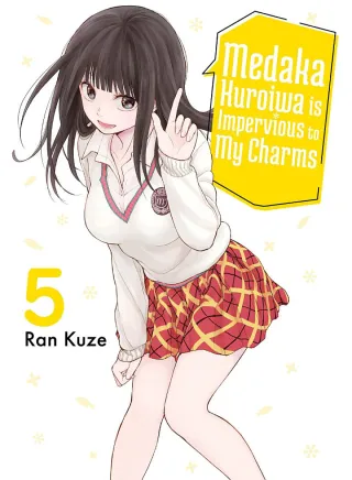 Cover of Medaka Kuroiwa is Impervious to My Charms volume 5, English edition