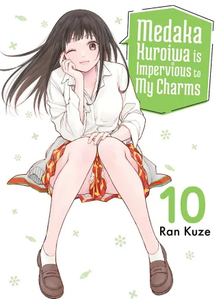 Cover of Medaka Kuroiwa is Impervious to My Charms volume 10, English edition