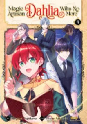 Cover of Magic Artisan Dahlia Wilts No More volume 9, English edition