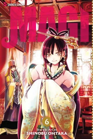 Cover of Magi: The Labyrinth of Magic volume 6, English edition