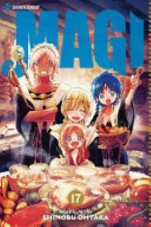 Cover of Magi: The Labyrinth of Magic volume 17, English edition