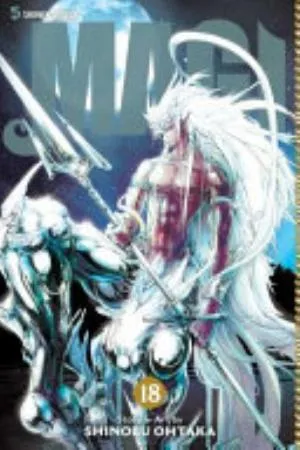 Cover of Magi: The Labyrinth of Magic volume 18, English edition