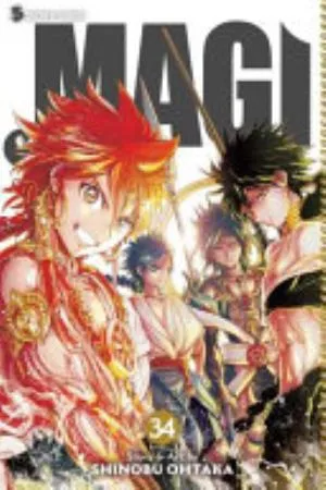 Cover of Magi: The Labyrinth of Magic volume 34, English edition