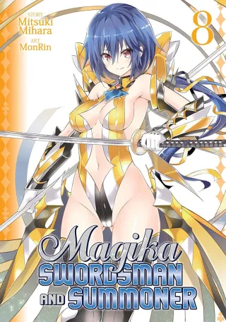 Cover of Magika Swordsman and Summoner volume 8, English edition
