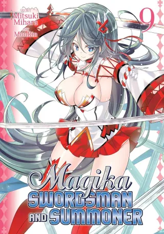Cover of Magika Swordsman and Summoner volume 9, English edition