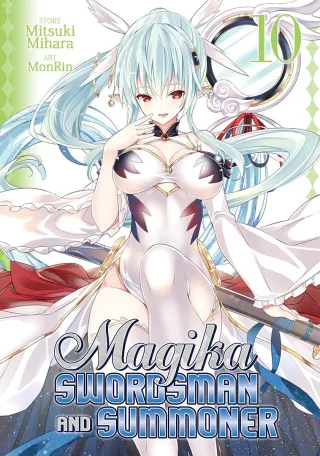 Cover of Magika Swordsman and Summoner volume 10, English edition