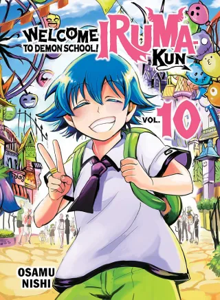 Cover of Welcome to Demon School! Iruma-kun volume 10, English edition