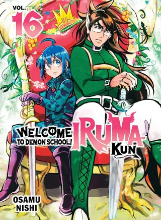 Cover of Welcome to Demon School! Iruma-kun volume 16, English edition