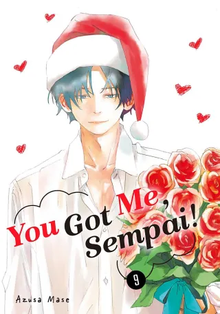 Cover of You Got Me, Sempai! volume 9, English edition